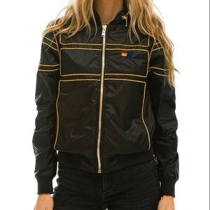 Aviator Nation vintage inspired black windbreaker “Racer” jacket!